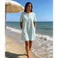 ✨👗 Vestido listrado feminino leve e elegante com bolsos para conforto diário