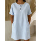 ✨👗 Vestido listrado feminino leve e elegante com bolsos para conforto diário