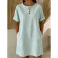 ✨👗 Vestido listrado feminino leve e elegante com bolsos para conforto diário