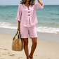✨👗 Conjunto feminino verão algodão leve e confortável 2 peças casual elegante