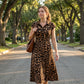 👗🐆 Vestido feminino elegante com estampa de leopardo – chique, marcante e super favorecedor