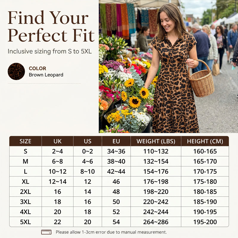 👗🐆 Vestido feminino elegante com estampa de leopardo – chique, marcante e super favorecedor