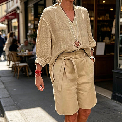 ✨👗 Conjunto feminino 2 peças verão leve e respirável elegante e confortável