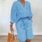 ✨👗 Conjunto feminino 2 peças verão leve e respirável elegante e confortável