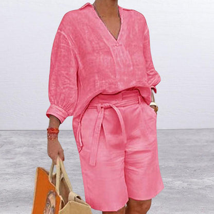 ✨👗 Conjunto feminino 2 peças verão leve e respirável elegante e confortável