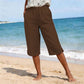 ✨👖 Calça capri feminina verão leve e respirável confortável para o dia a dia