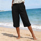 ✨👖 Calça capri feminina verão leve e respirável confortável para o dia a dia