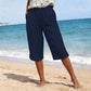 ✨👖 Calça capri feminina verão leve e respirável confortável para o dia a dia