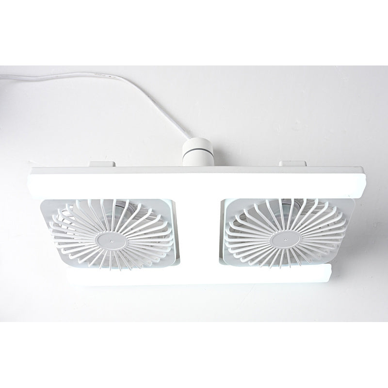✨💡 Ventilador de teto duplo LED E27 – iluminação + ventilação potente 2 em 1