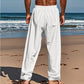 ☀️👖 Calça de linho masculina casual – leve, fresca e confortável para o verão