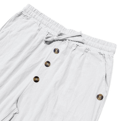 ☀️👖 Calça de linho masculina casual – leve, fresca e confortável para o verão