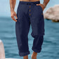 ☀️👖 Calça de linho masculina casual – leve, fresca e confortável para o verão