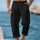 ☀️👖 Calça de linho masculina casual – leve, fresca e confortável para o verão