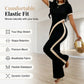 ✨👗 Conjunto feminino 2 peças canelado elegante com calça flare moderno e estiloso