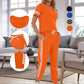 👗✨ Conjunto de moletom feminino de duas peças confortável e estiloso para uso diário