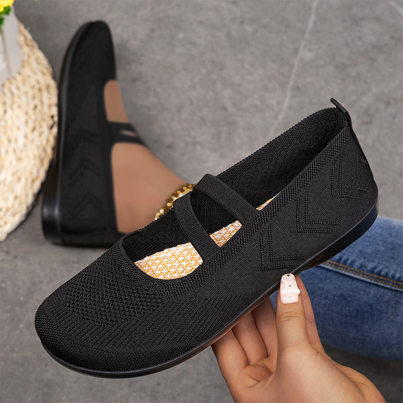 ✨👟 Sapatilha feminina Flyknit confortável leve e respirável para uso diário