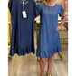 👗💙 Vestido jeans com babado feminino – conforto, estilo e elegância no dia a dia