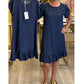 👗💙 Vestido jeans com babado feminino – conforto, estilo e elegância no dia a dia