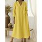 ✨👗 Vestido de algodão e linho feminino – leve, elegante e respirável