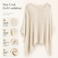 ✨🧶 Blusa feminina de tricô com mangas morcego vazadas – leve, estilosa e confortável