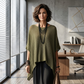 ✨🧶 Blusa feminina de tricô com mangas morcego vazadas – leve, estilosa e confortável