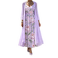 ✨🌸 Conjunto vestido floral elegante 2 peças leve e sofisticado para verão