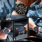 ✨⌚ Relógio masculino de quartzo à prova d’água elegante e multifuncional