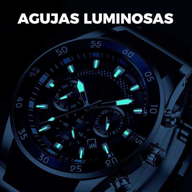 ✨⌚ Relógio masculino de quartzo à prova d’água elegante e multifuncional