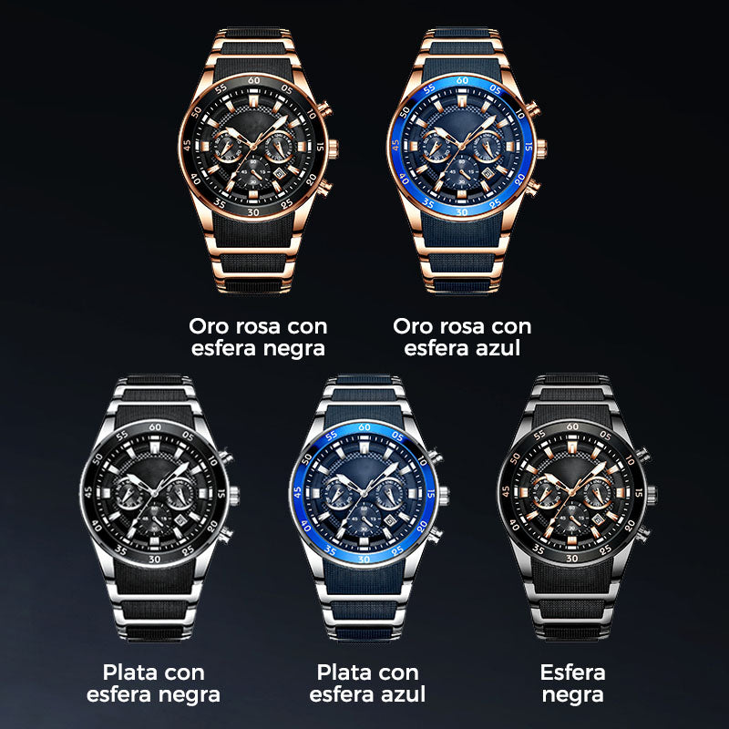 ✨⌚ Relógio masculino de quartzo à prova d’água elegante e multifuncional