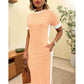 ✨👗 Vestido midi listrado feminino – leve, elegante e perfeito para o verão