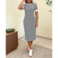 ✨👗 Vestido midi listrado feminino – leve, elegante e perfeito para o verão