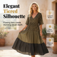 🌸✨ Vestido maxi boho feminino leve e elegante com estampa e camadas fluídas