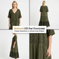 🌸✨ Vestido maxi boho feminino leve e elegante com estampa e camadas fluídas
