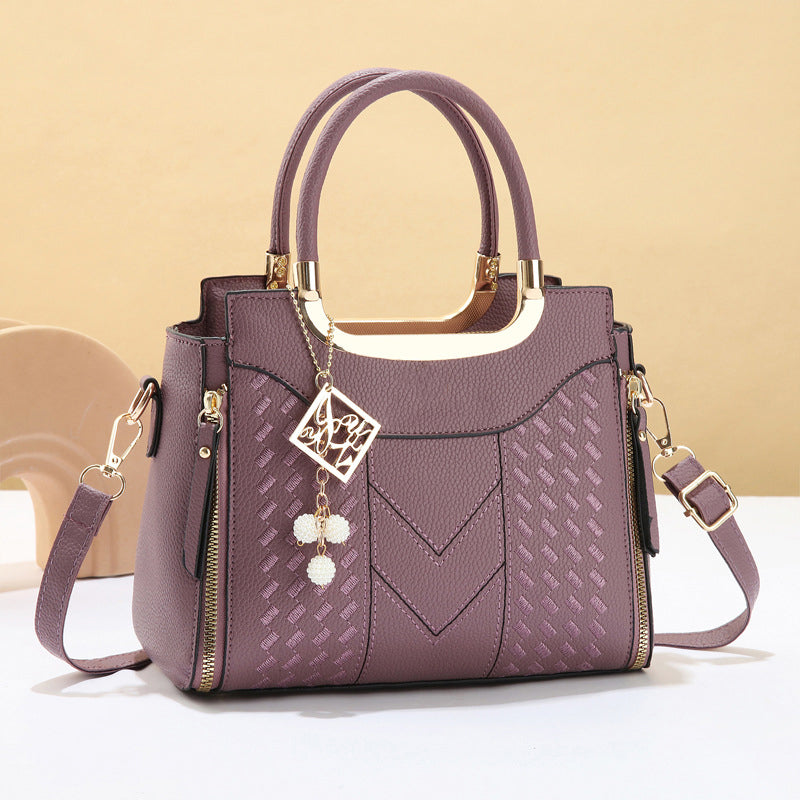 👜✨ Bolsa feminina premium com costura em V – elegante, espaçosa e versátil
