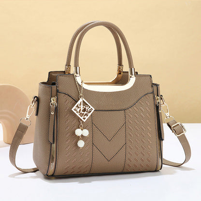 👜✨ Bolsa feminina premium com costura em V – elegante, espaçosa e versátil