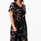 ✨👗 Vestido midi elegante com decote em V – fluido, leve e sofisticado