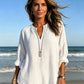 👚✨ Blusa feminina respirável com decote em V – conforto e estilo para o dia a dia