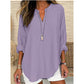 👚✨ Blusa feminina respirável com decote em V – conforto e estilo para o dia a dia