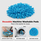 🧹 Chenille Spin Mop Head Replacement – Ultra-Absorbent Microfiber Refill Pads | Wet & Dry Use | Machine Washable | Fits Most Spin Mops ✨