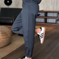 Calça Blazer Feminina Casual de Cintura Alta e Corte Reto