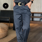 Calça Blazer Feminina Casual de Cintura Alta e Corte Reto