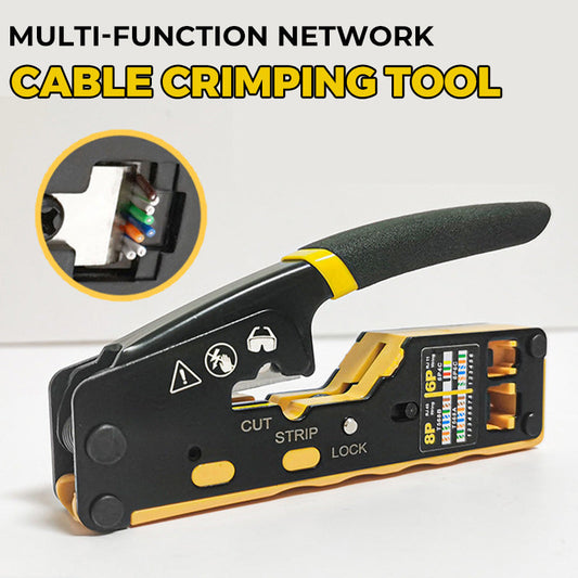 🔧⚡ Alicate de Crimpagem 3 em 1 para Cabos de Rede – Corte, Desencape e Conexões Perfeitas com Precisão Profissional