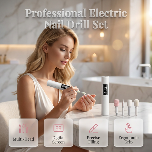 💎 OFERTA POR TEMPO LIMITADO: 50% DE DESCONTO! ✨ Polidora de Unhas Elétrica Profissional