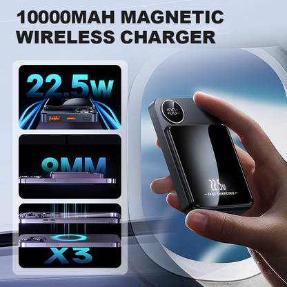 ⚡ Carregador Magnético Sem Fio 10000mAh – Carga Rápida e Portátil Para Todos os Seus Dispositivos