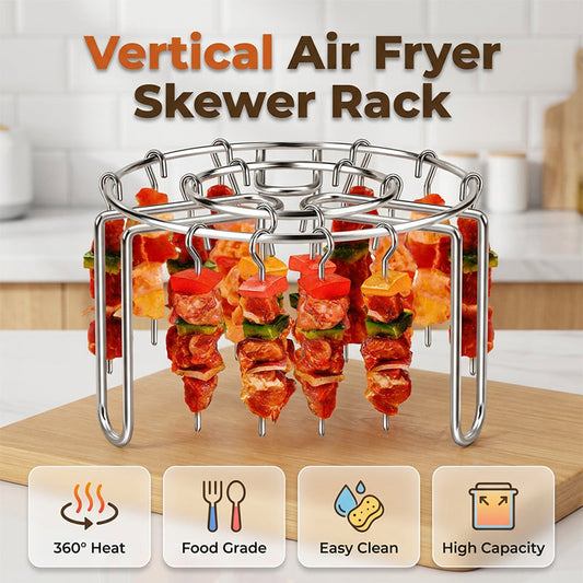 ✨Suporte de espetos de aço inoxidável para air fryer🍢