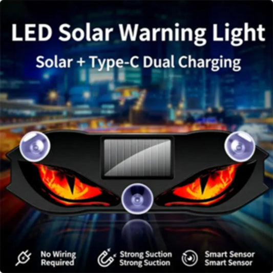 🚗🔥 Luz LED Solar para Carro com Sensor de Vibração – Mais Estilo e Segurança na Estrada