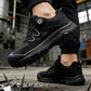 📢 Frete Grátis 🎁 Sapatos de Segurança Masculinos com Biqueira de Aço e Sistema de Cadarço Rotativo