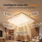 💡 Luminária de Teto LED com Sensor de Movimento – Iluminação Automática Sem Fio Para Qualquer Ambiente