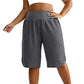 🩳✨ Shorts Femininos Plus Size de Cintura Alta – Conforto ultramacio, pernas largas e liberdade para se movimentar