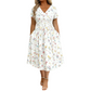 🌸✨ Vestido Floral Feminino com Decote em V – Elegância, conforto e caimento perfeito para qualquer ocasião